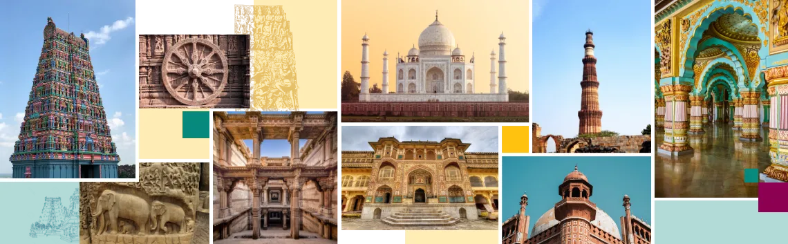Indian marvellous architecture represented through forts, monuments and heritage sites